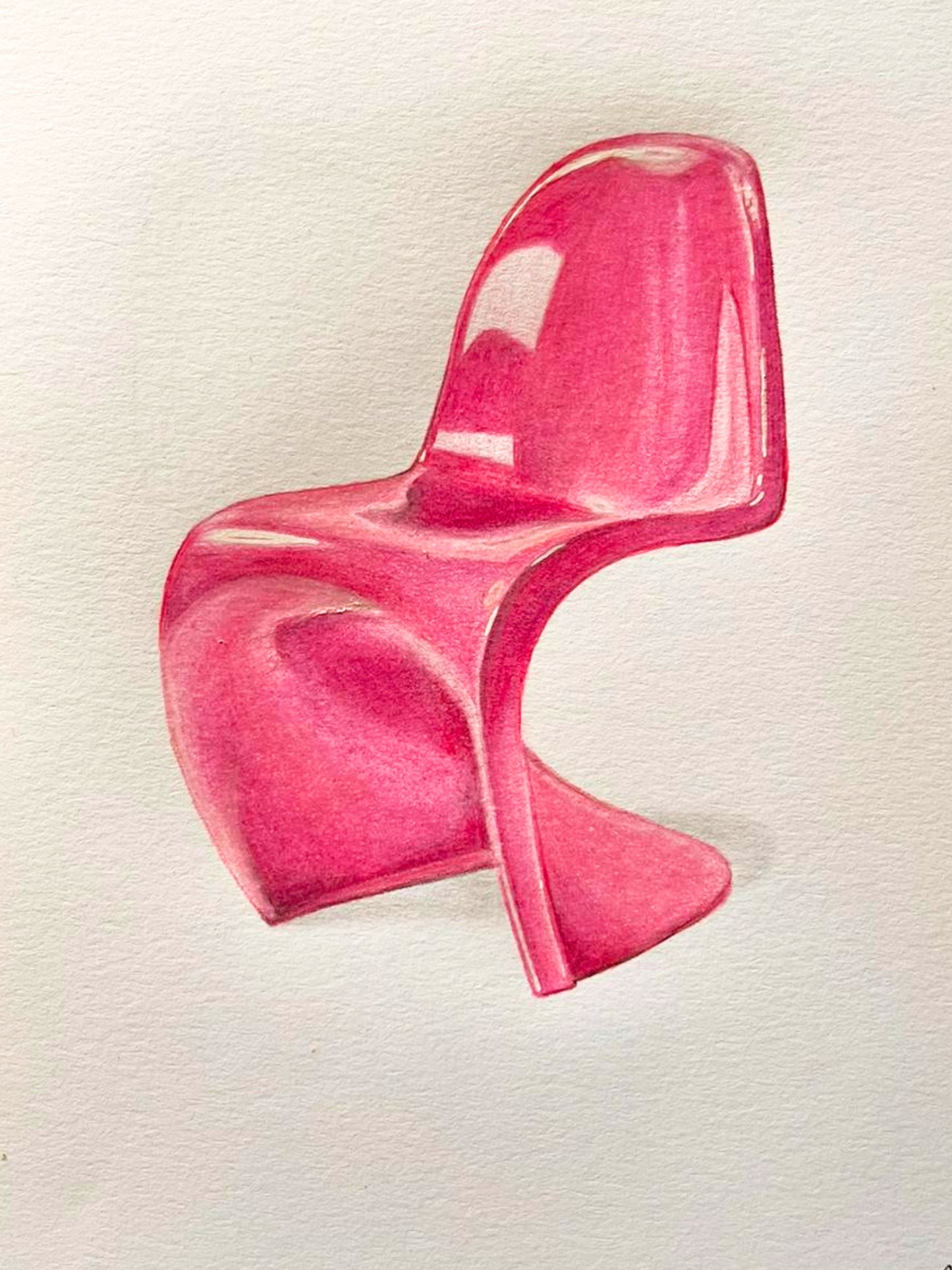 "Bubblegum Pink Panton Chair", 2024