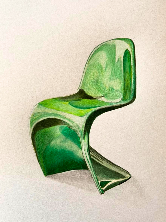 "Green Panton Chair", 2024