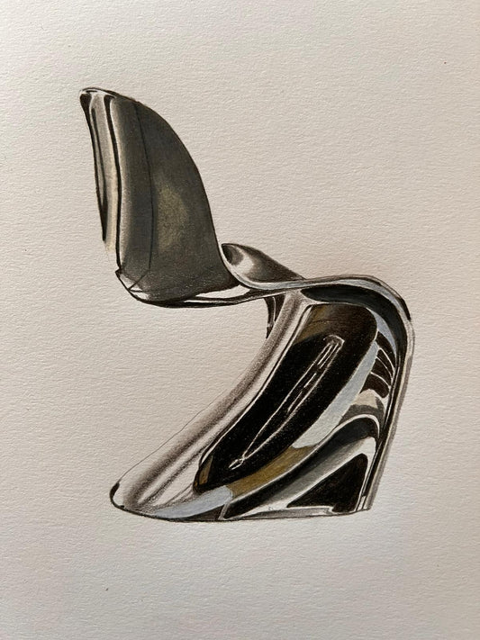 "Silver Panton Chair", 2024