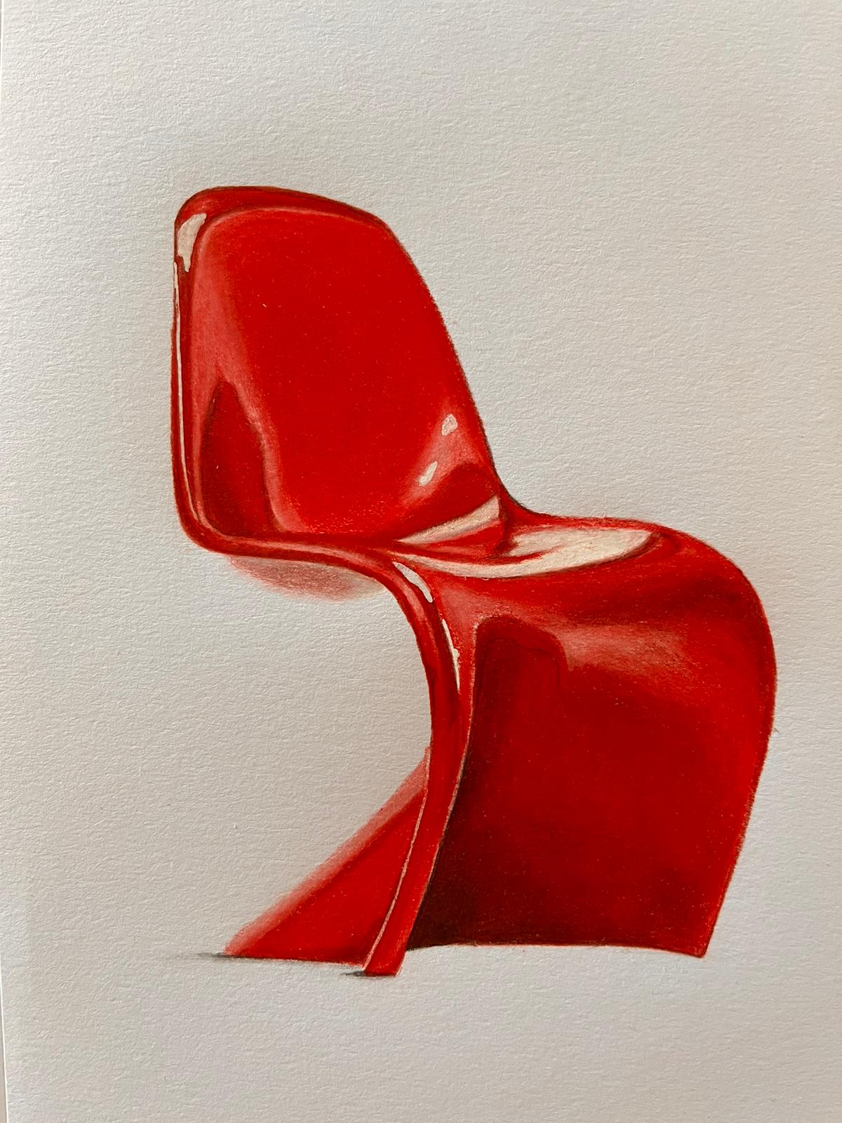 "Red Panton Chair", 2024